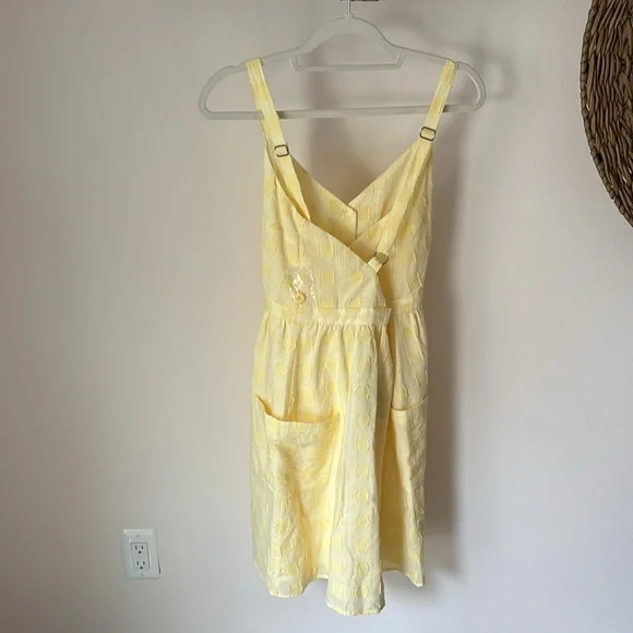 ModCloth | NWT Casual Eyelet Pocket Dress Yellow Anthropologie - Picture 6 of 11